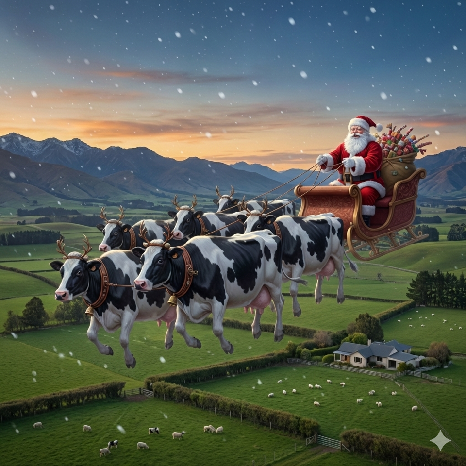 Santa’s Sleigh Cows - Image #1